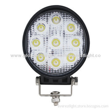 Round LED Machine and Equipment Work Light, 27W, 1,600lm Luminous Output
